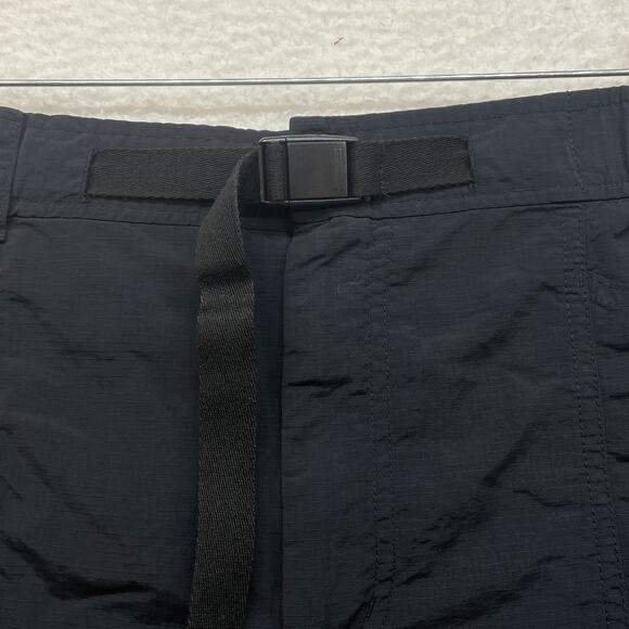 Eddie Bauer Shorts Mens Large Black Ripstop Tech Cargo Belted Outdoor Hiking - Picture 4 of 11